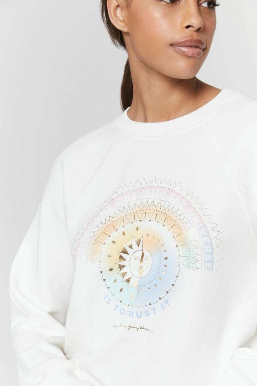 * Spiritual Gangster Universe Bridget Raglan Sweatshirt Graphic Shop