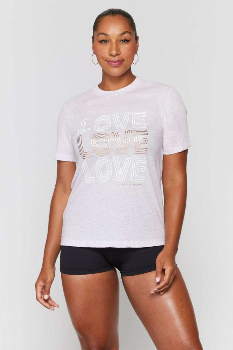 * Spiritual Gangster Graphic Shop Love Short Sleeve Tee