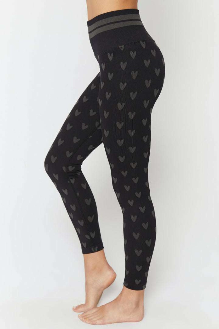 * Spiritual Gangster Jacquard Love Sculpt Seamless Legging