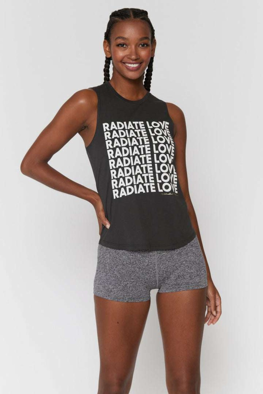 * Spiritual Gangster Radiate Love Muscle Tank Graphic Shop