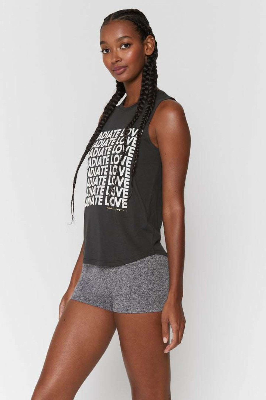 * Spiritual Gangster Radiate Love Muscle Tank Graphic Shop