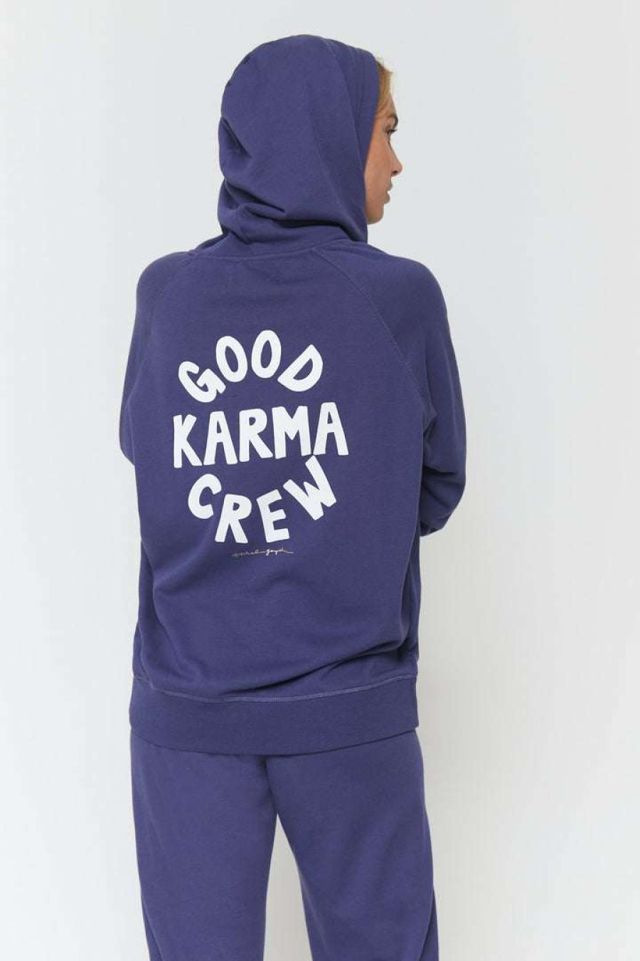 * Spiritual Gangster Good Karma Raglan Zip Hoodie