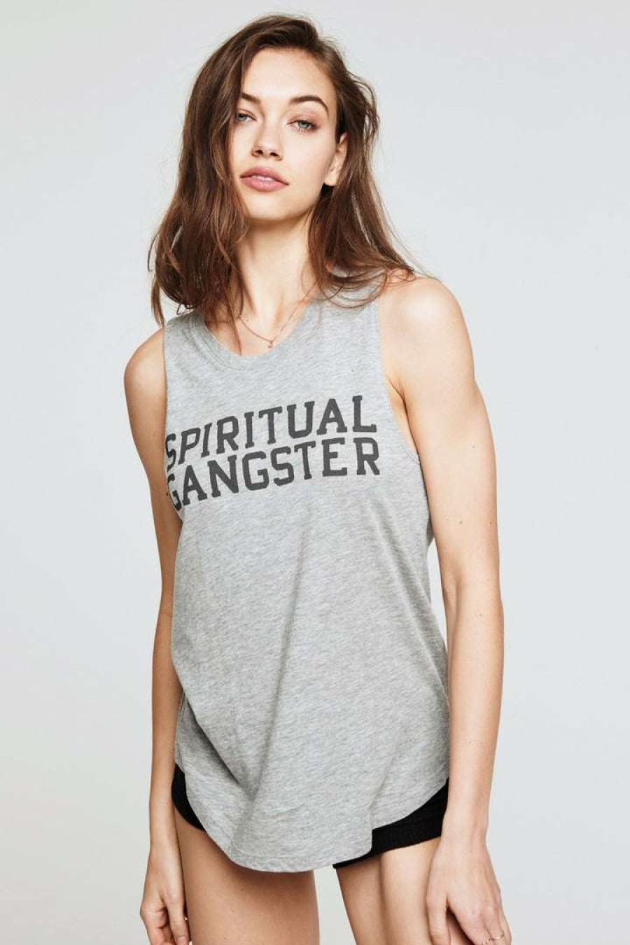 * Spiritual Gangster Varsity Muscle Tank