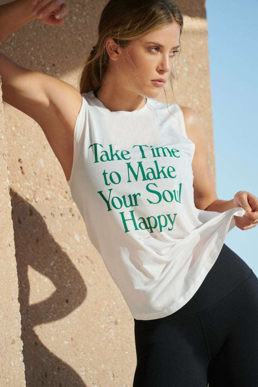 * Spiritual Gangster Happy Active Muscle Tank