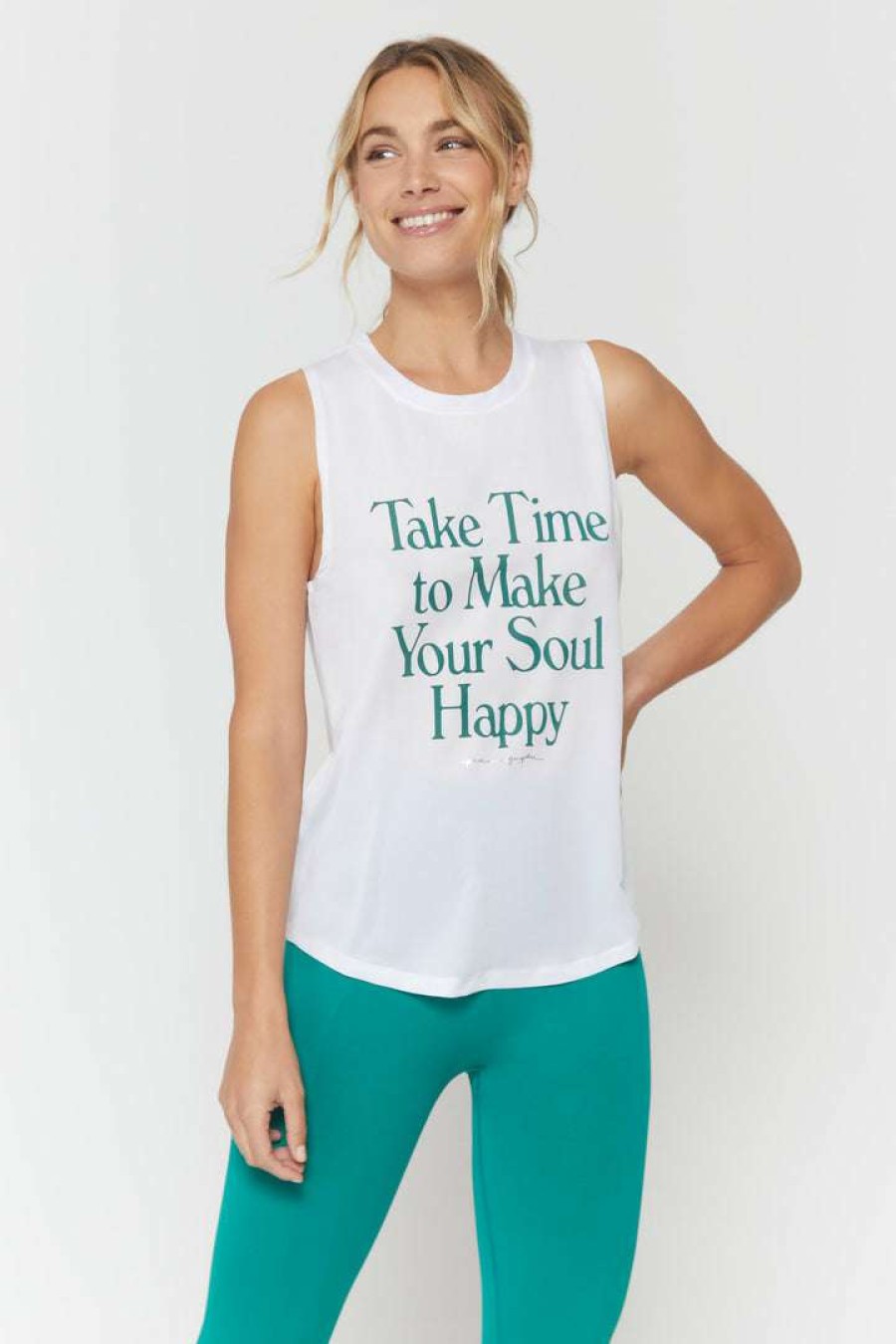 * Spiritual Gangster Happy Active Muscle Tank