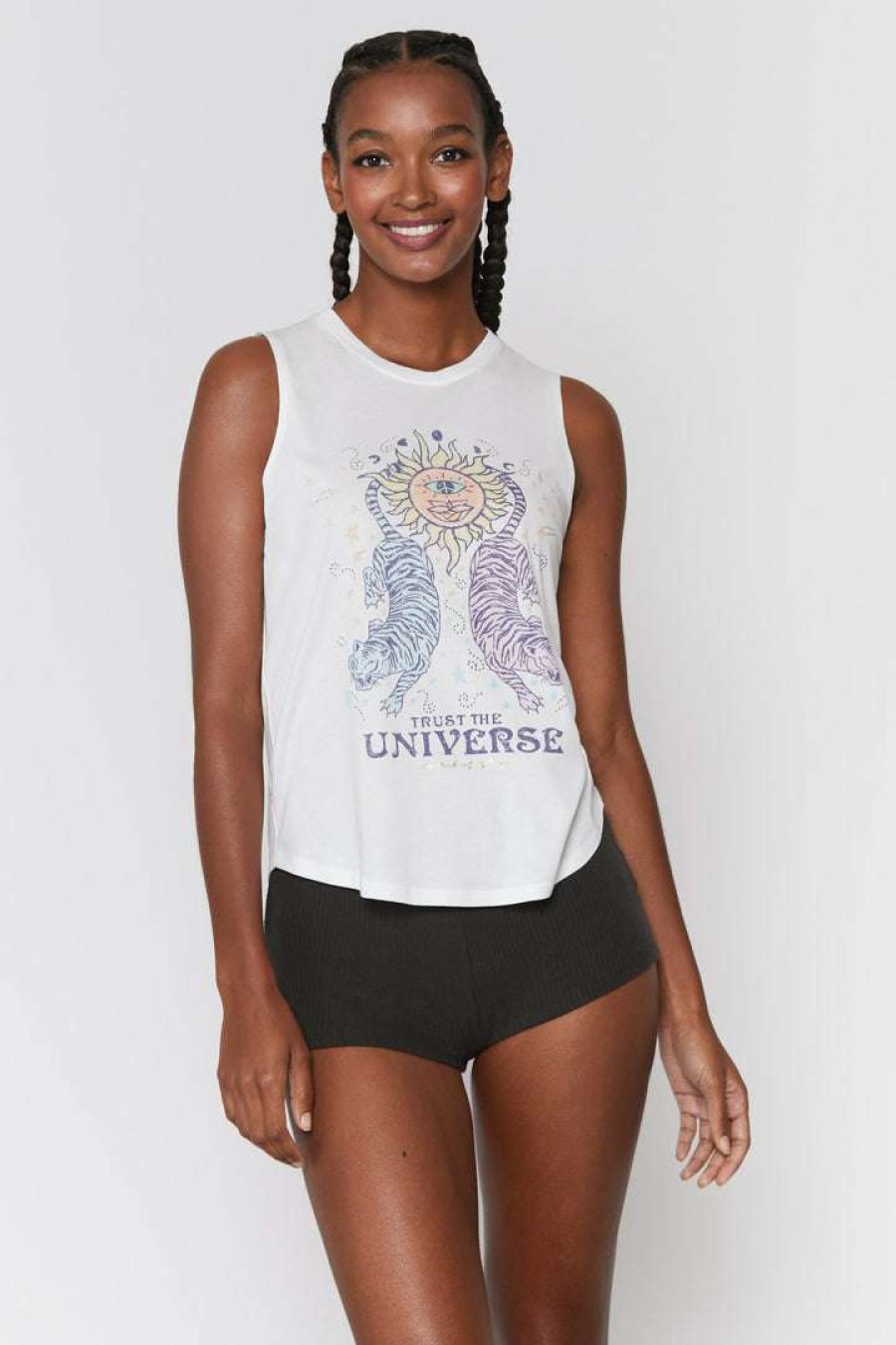 * Spiritual Gangster Graphic Shop Universe Tiger Muscle Tank