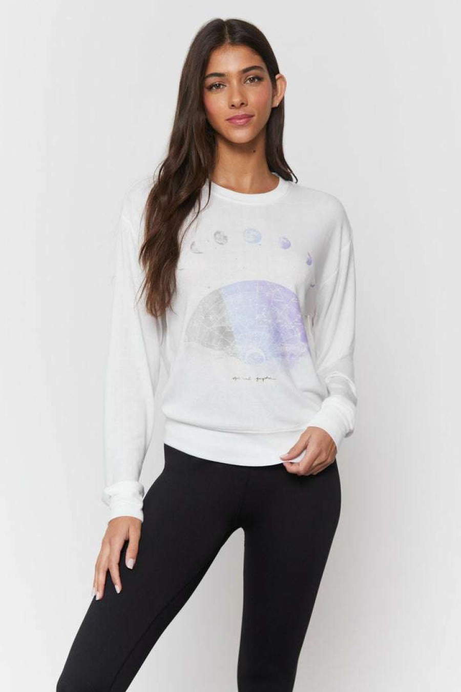 * Spiritual Gangster Tops Moon Savasana Sweater