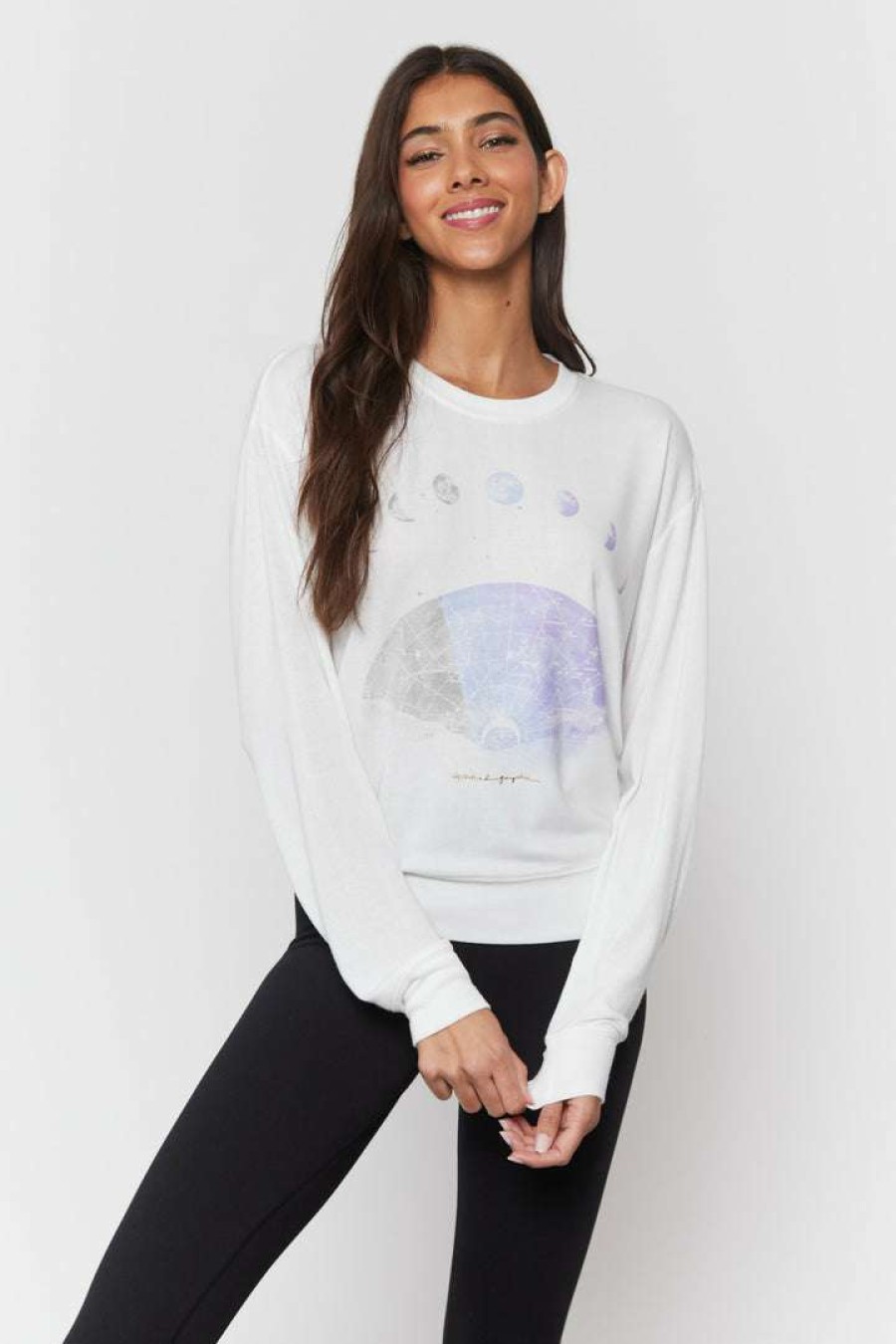 * Spiritual Gangster Tops Moon Savasana Sweater