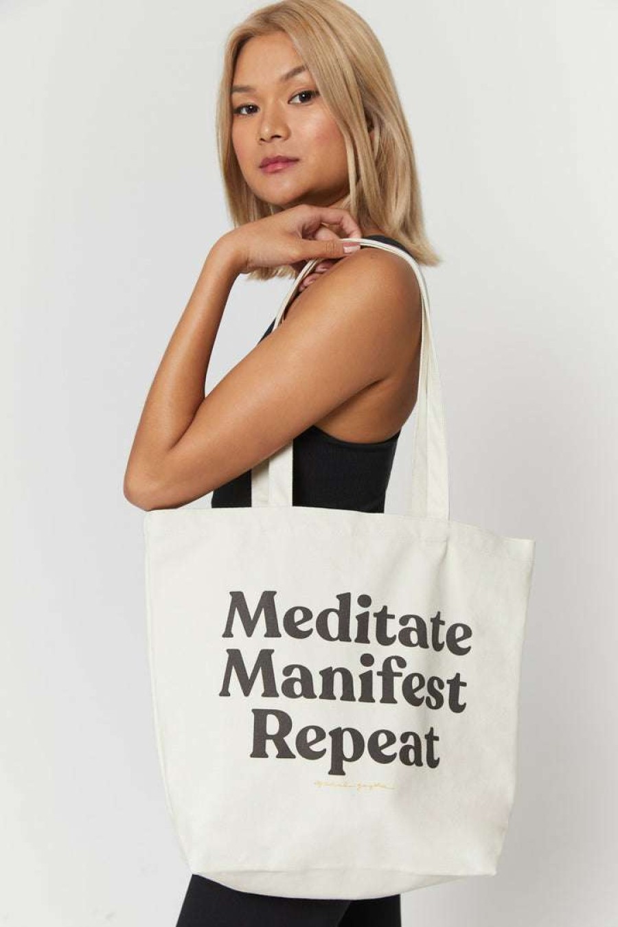 * Spiritual Gangster Meditate Canvas Tote