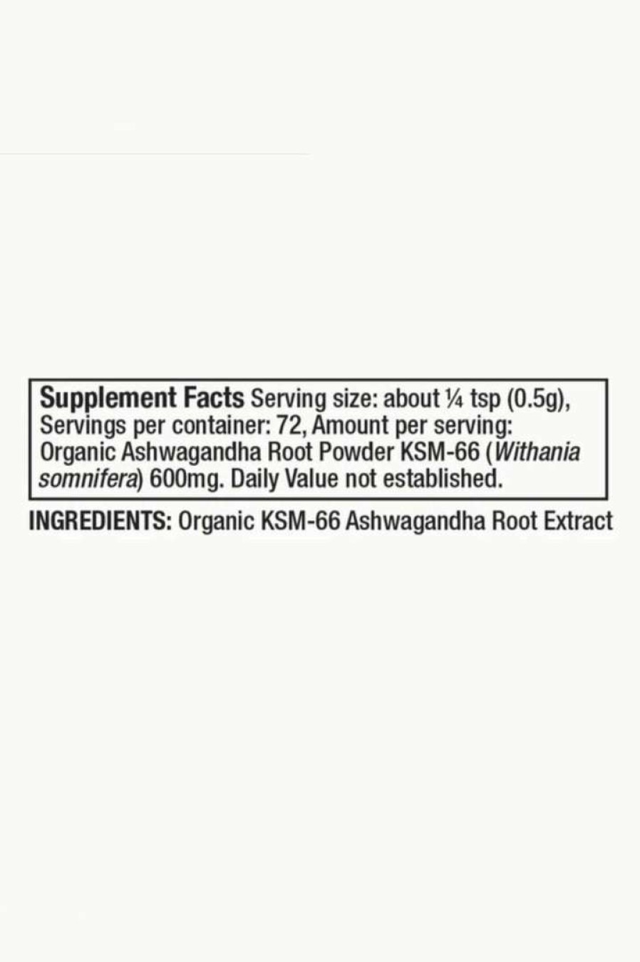 * Spiritual Gangster Accessories Ashwagandha 15:1 Full-Spectrum Root Extract