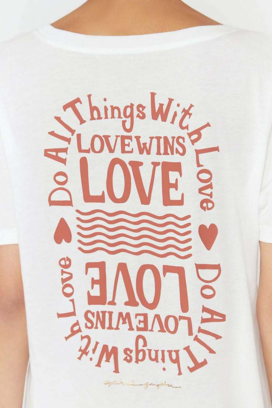 * Spiritual Gangster Love V Neck Tee Graphic Shop