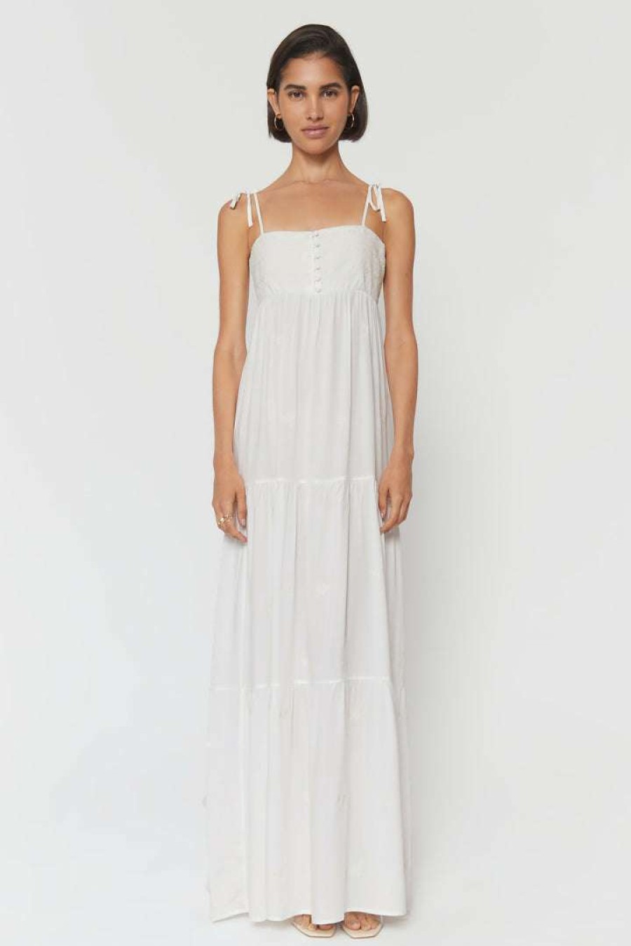 * Spiritual Gangster New Arrivals Dolce Embroidered Maxi Dress