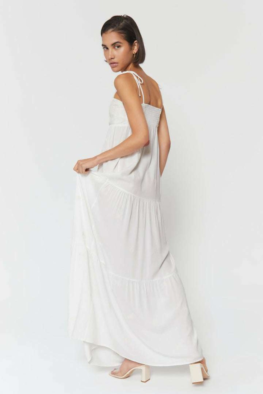 * Spiritual Gangster New Arrivals Dolce Embroidered Maxi Dress