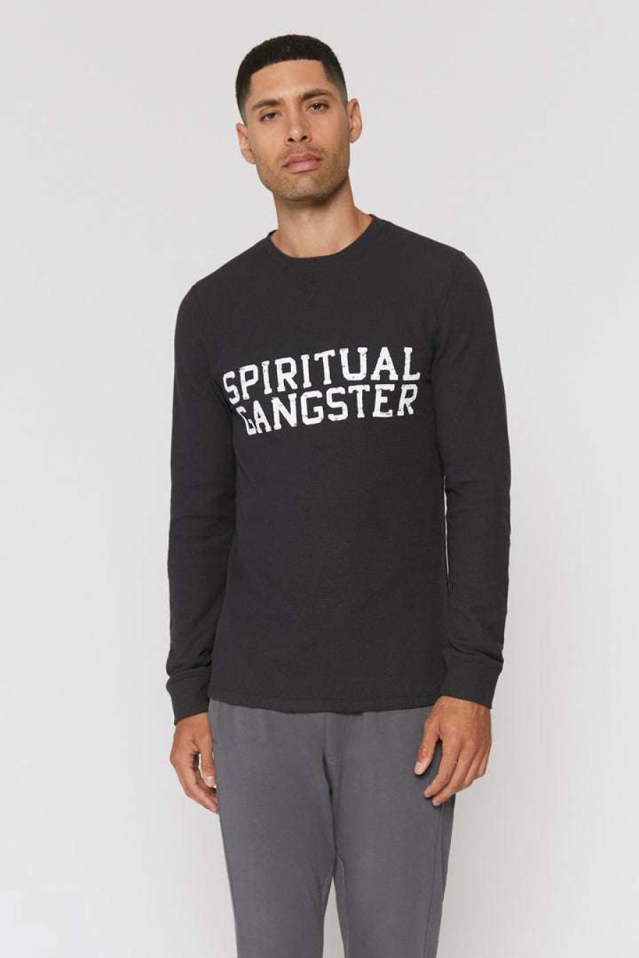 * Spiritual Gangster Varsity Long Sleeve Thermal Og Shop