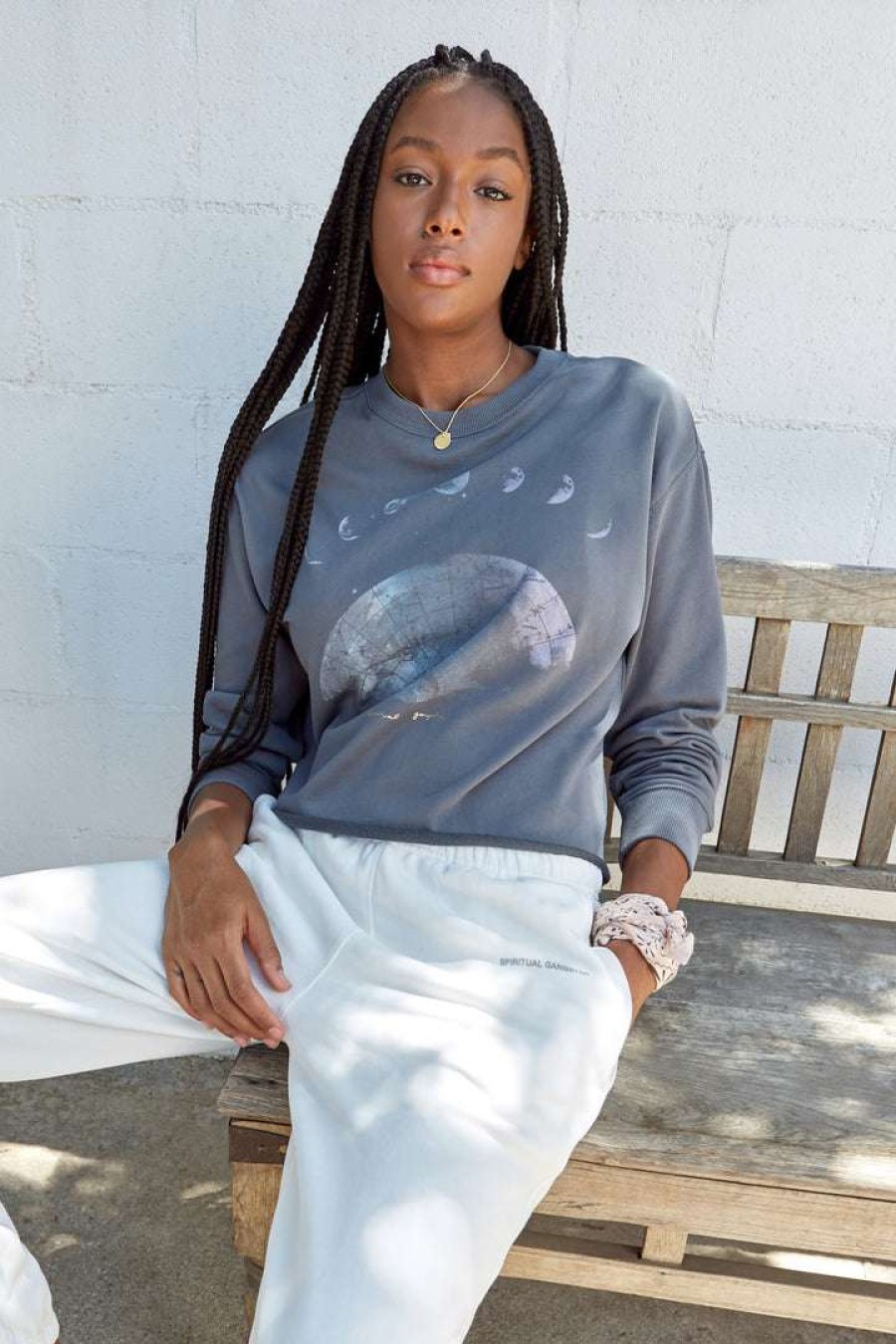 * Spiritual Gangster Moon Mazzy Sweatshirt Tops