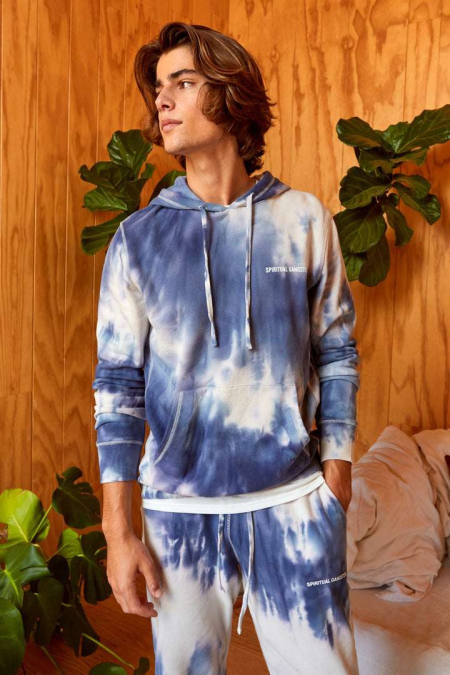 * Spiritual Gangster Tie Dye Classic Pullover Hoodie Men