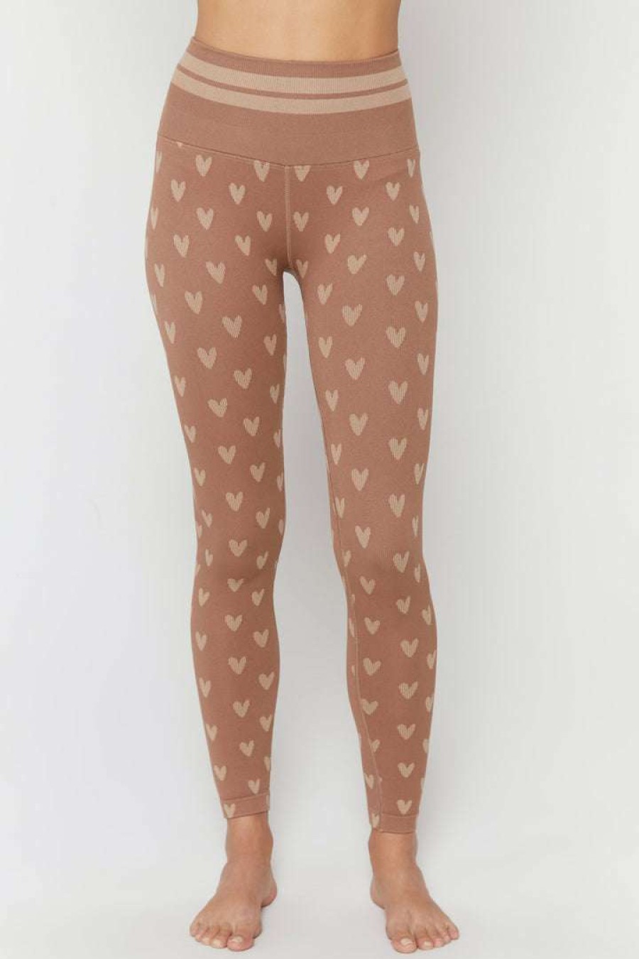 * Spiritual Gangster Jacquard Love Sculpt Seamless Legging