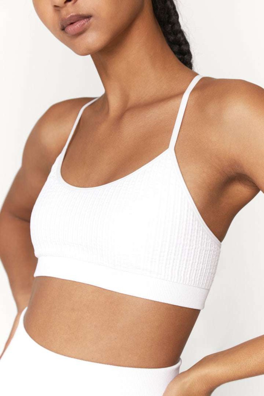 * Spiritual Gangster Wide Rib Seamless Scoop Bra Bras