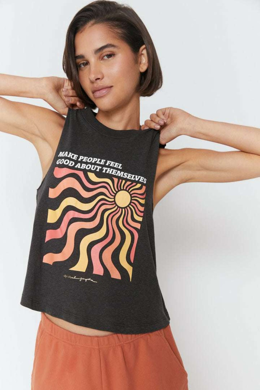 * Spiritual Gangster Feel Good Crop Tank