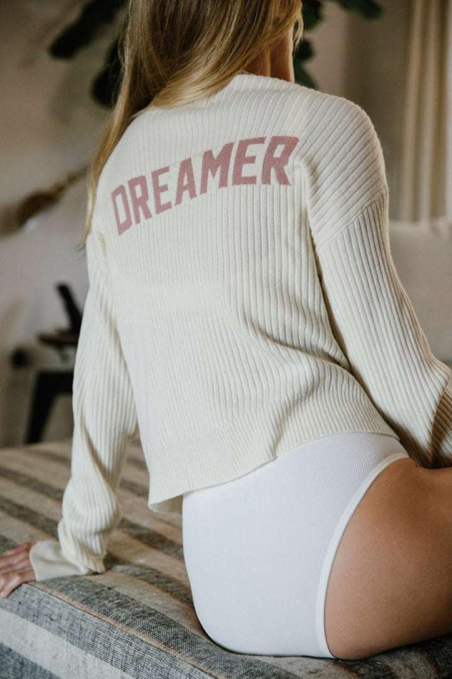 * Spiritual Gangster Tops Dreamer Mockneck Sweater