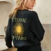 * Spiritual Gangster Summer 2022 Catalog Optimist Bridget Raglan Sweatshirt