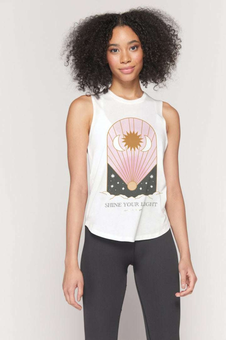 * Spiritual Gangster Shine Muscle Tank Graphic Shop