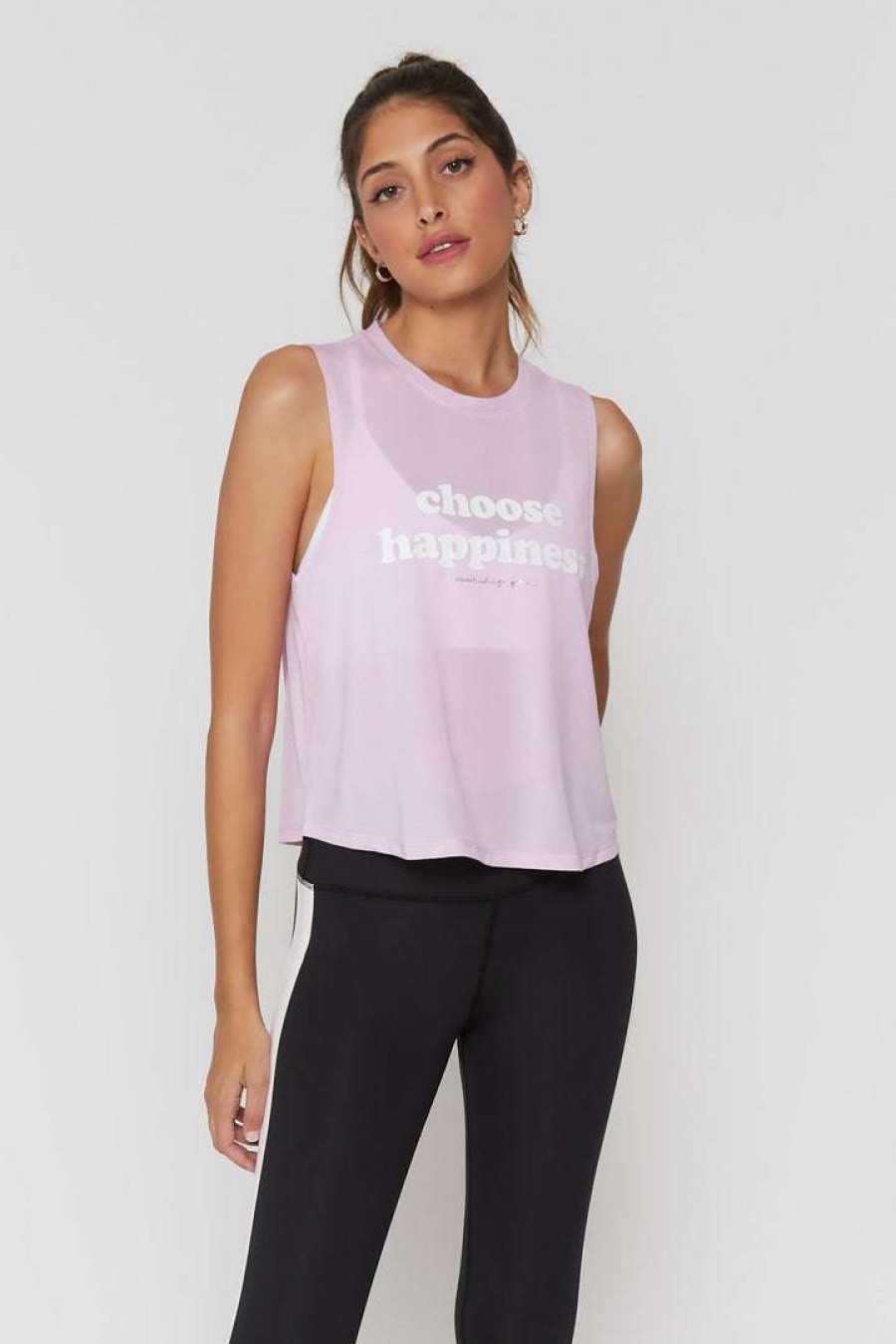 * Spiritual Gangster Happiness Active Crop Tank