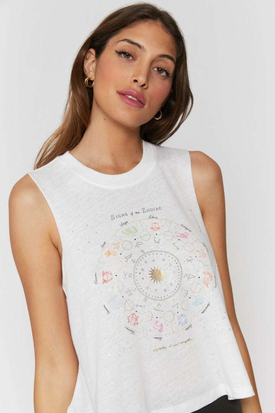 * Spiritual Gangster Graphic Shop Zodiac Crop Tank