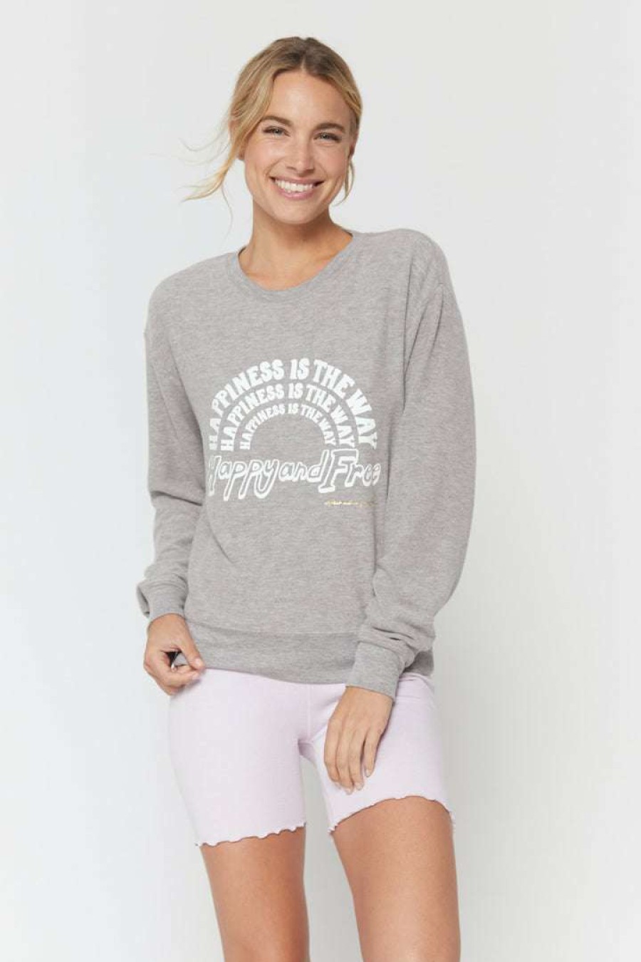 * Spiritual Gangster Happiness Savasana Sweater Graphic Shop