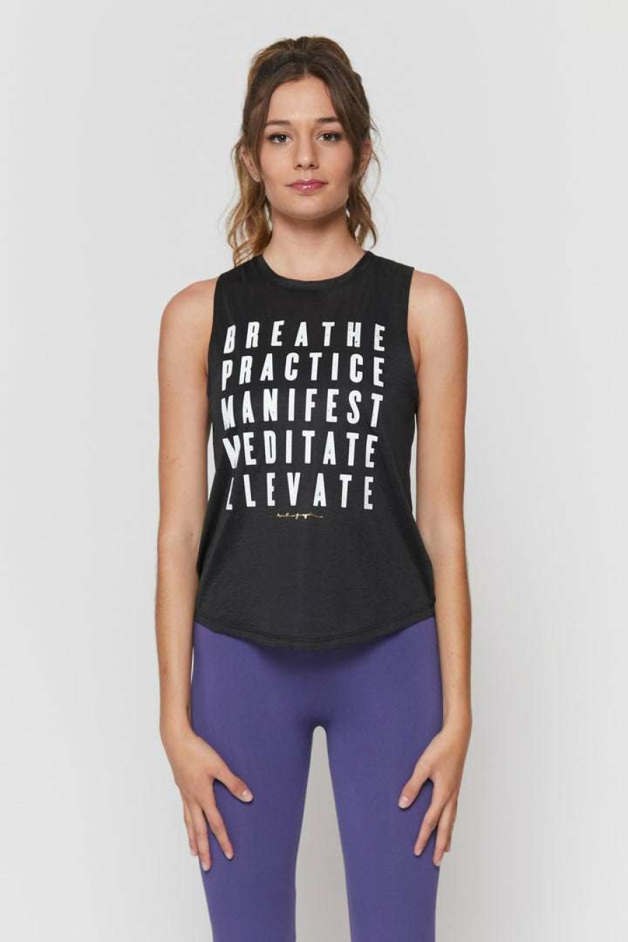 * Spiritual Gangster Breathe Active Muscle Tank Graphic Shop