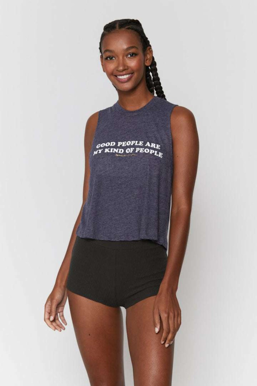 * Spiritual Gangster Good People Crop Tank