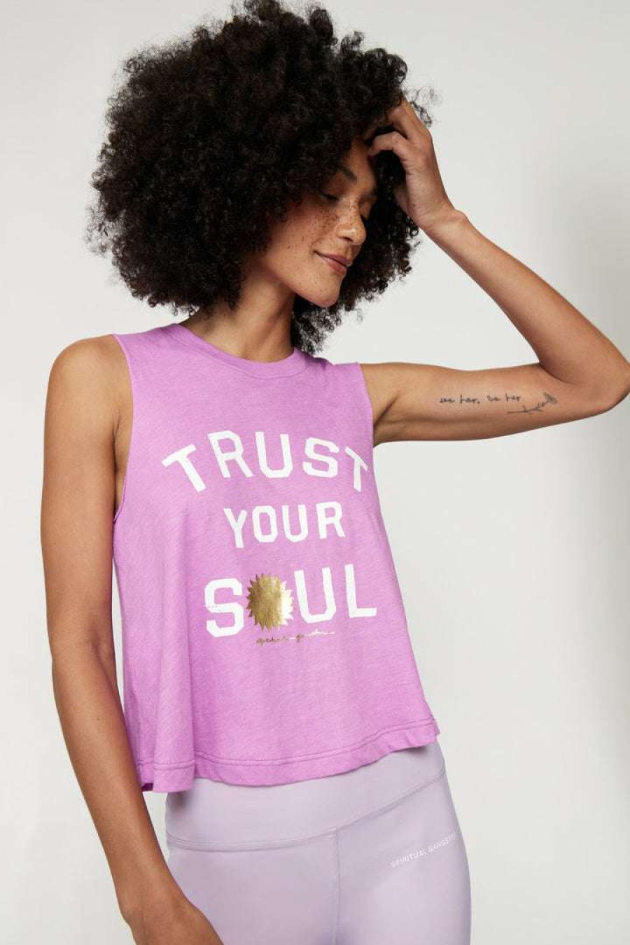 * Spiritual Gangster Trust Your Soul Crop Tank