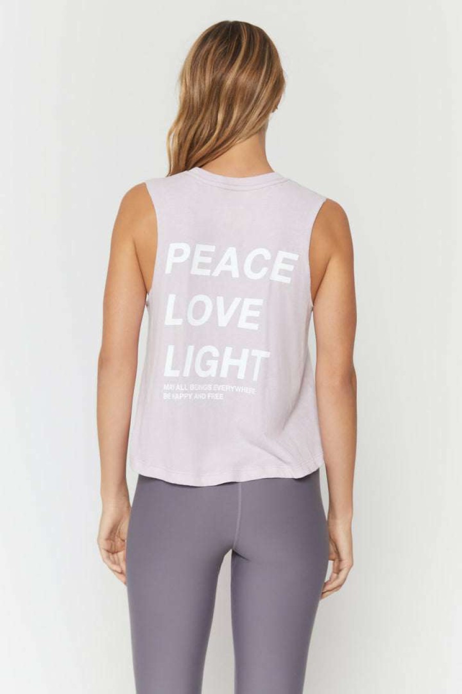 * Spiritual Gangster Graphic Shop Peace Crop Tank