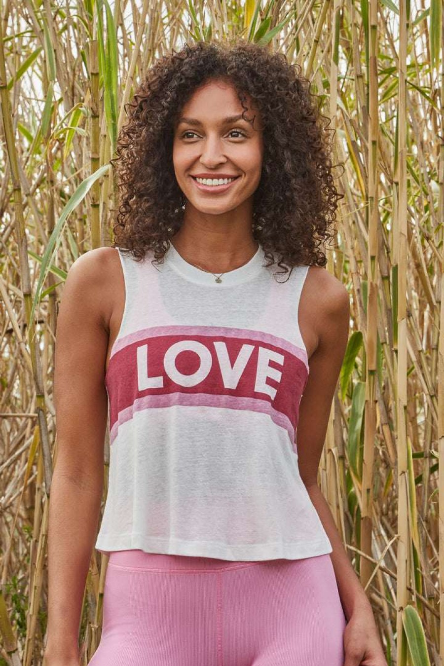 * Spiritual Gangster Love Crop Tank Graphic Shop