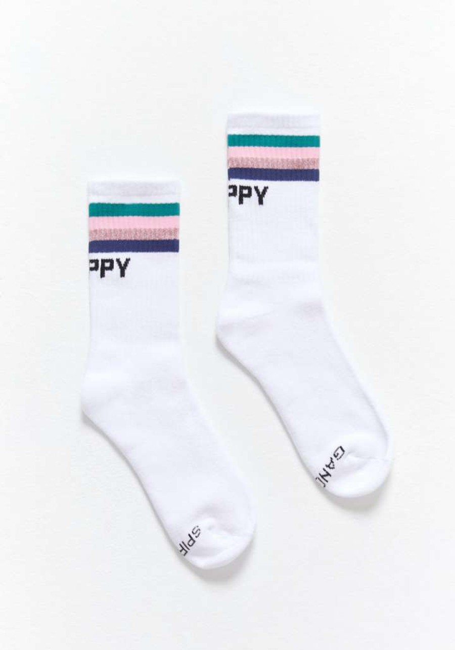 * Spiritual Gangster Accessories Happy Sock