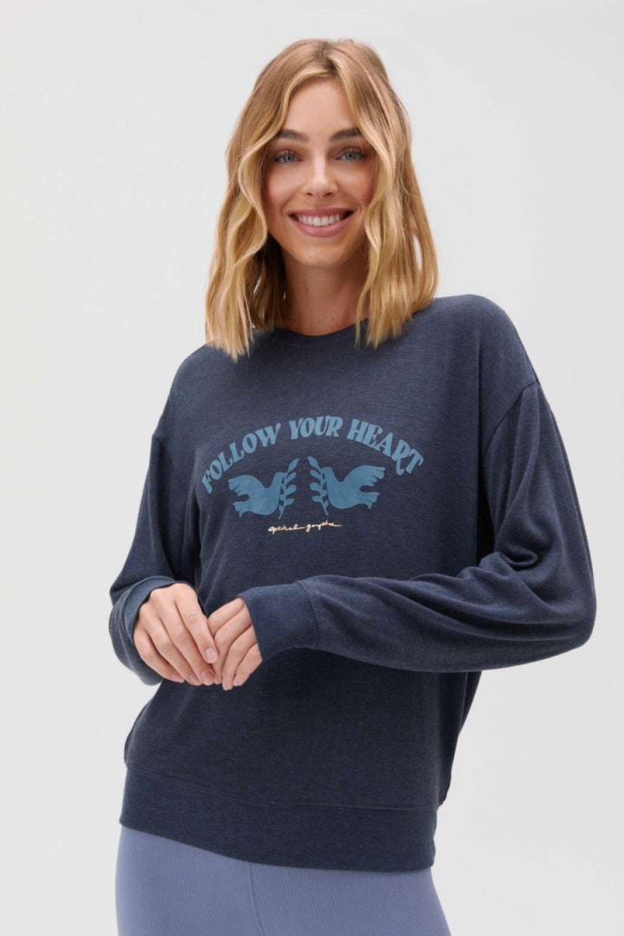 * Spiritual Gangster New Arrivals Follow Your Heart Relaxed Savasana Sweater