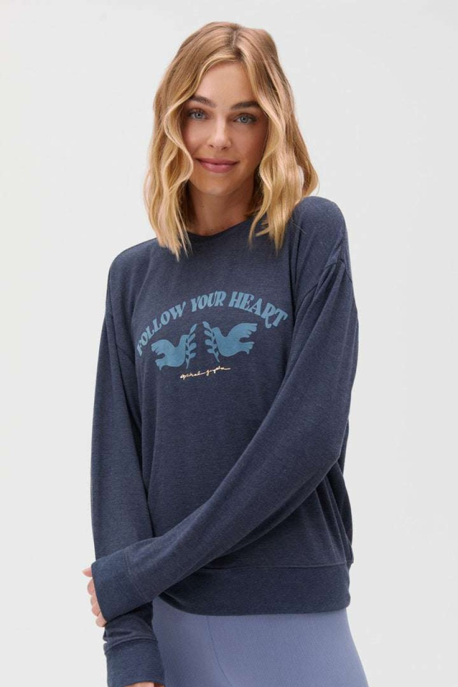 * Spiritual Gangster New Arrivals Follow Your Heart Relaxed Savasana Sweater