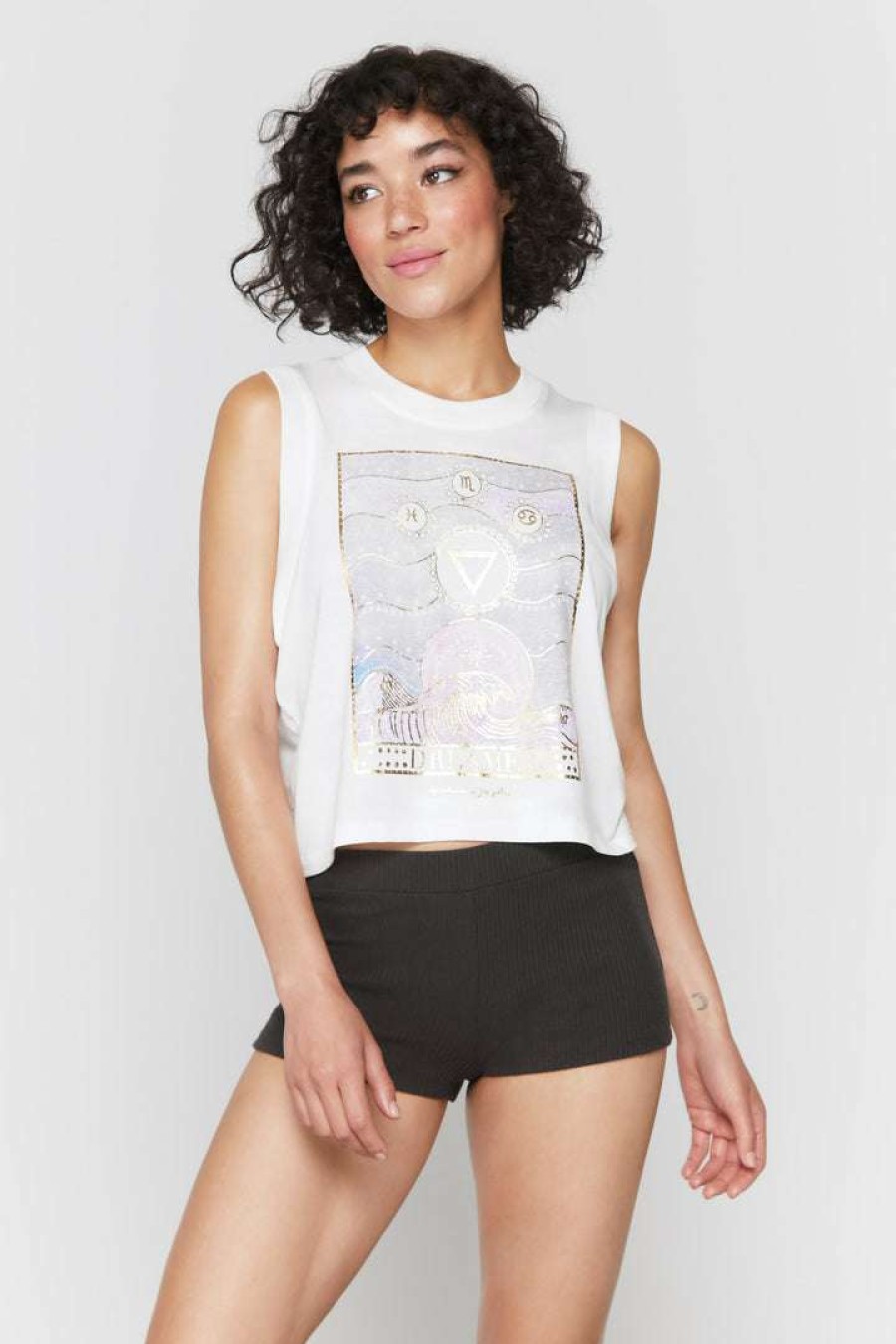 * Spiritual Gangster Graphic Shop Dreamer Box Crop Tank