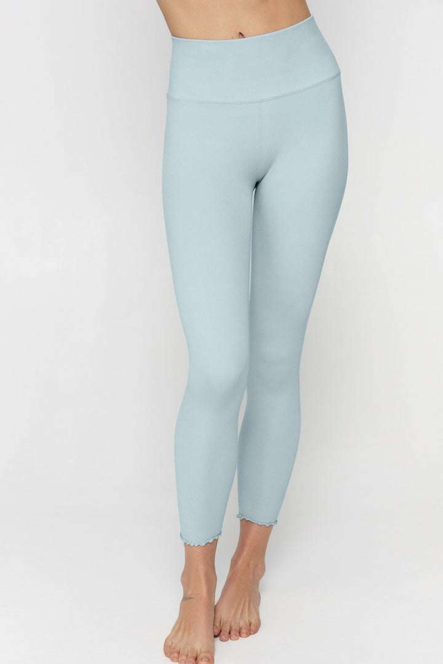 * Spiritual Gangster New Arrivals Love Sculpt Seamless 7/8 Ruffle Legging