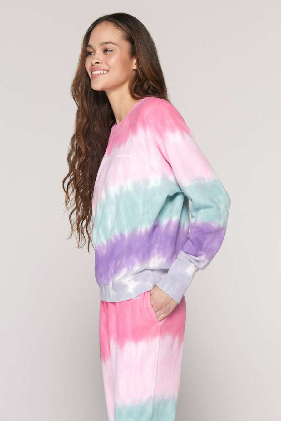 * Spiritual Gangster Tie Dye Bridget Raglan Sweatshirt