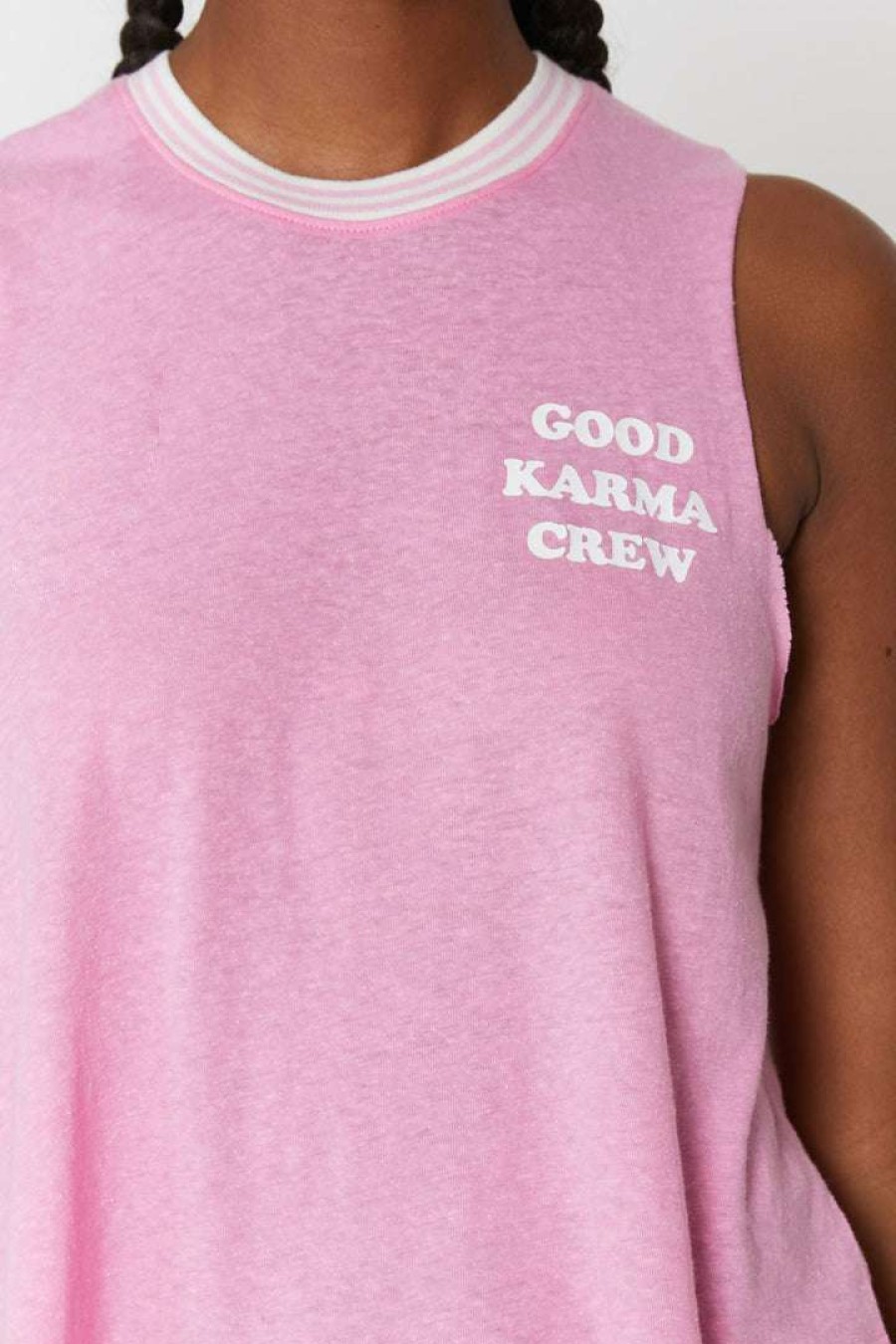 * Spiritual Gangster Graphic Shop Good Karma Crop Tank