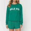 * Spiritual Gangster Bella Vita Crop Sweatshirt Graphic Shop