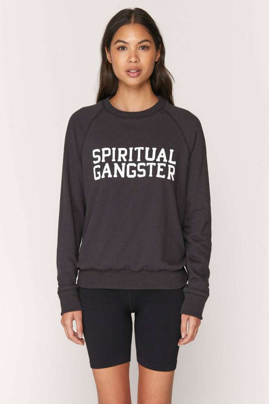 * Best Sellers Spiritual Gangster Varsity Old School Sweatshirt