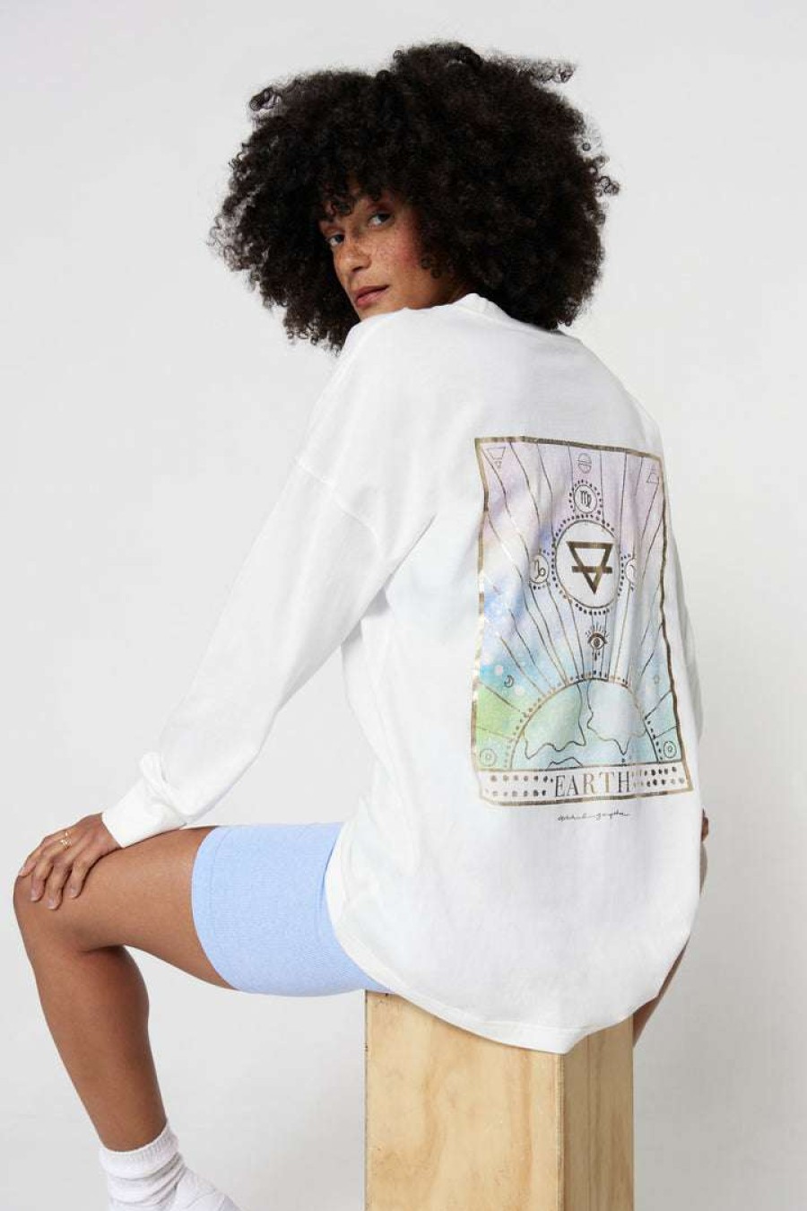 * Spiritual Gangster Graphic Shop Earth Below Long Sleeve Tee