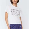 * Spiritual Gangster Grateful Crop Tee Graphic Shop