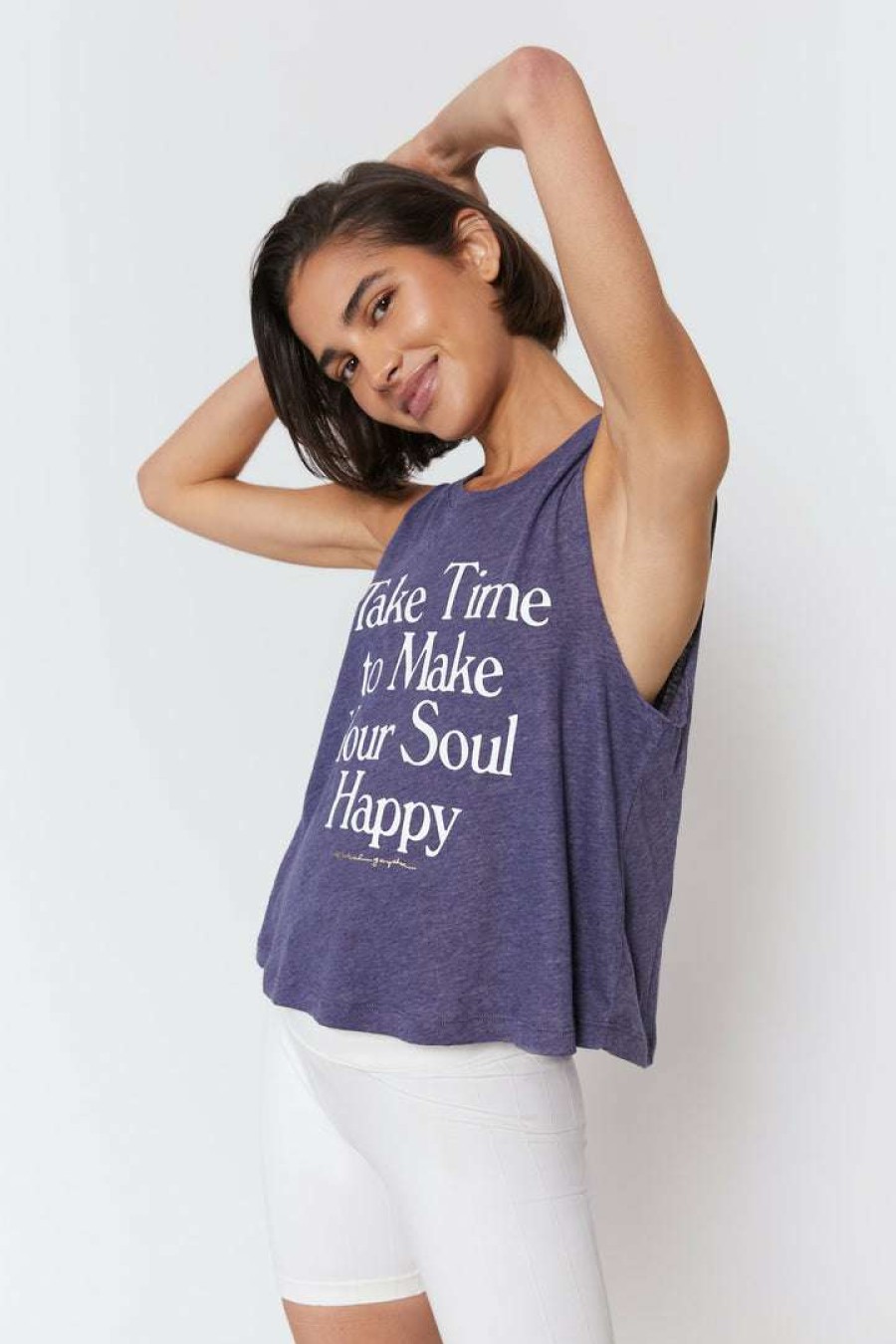 * Spiritual Gangster Take Time Crop Tank