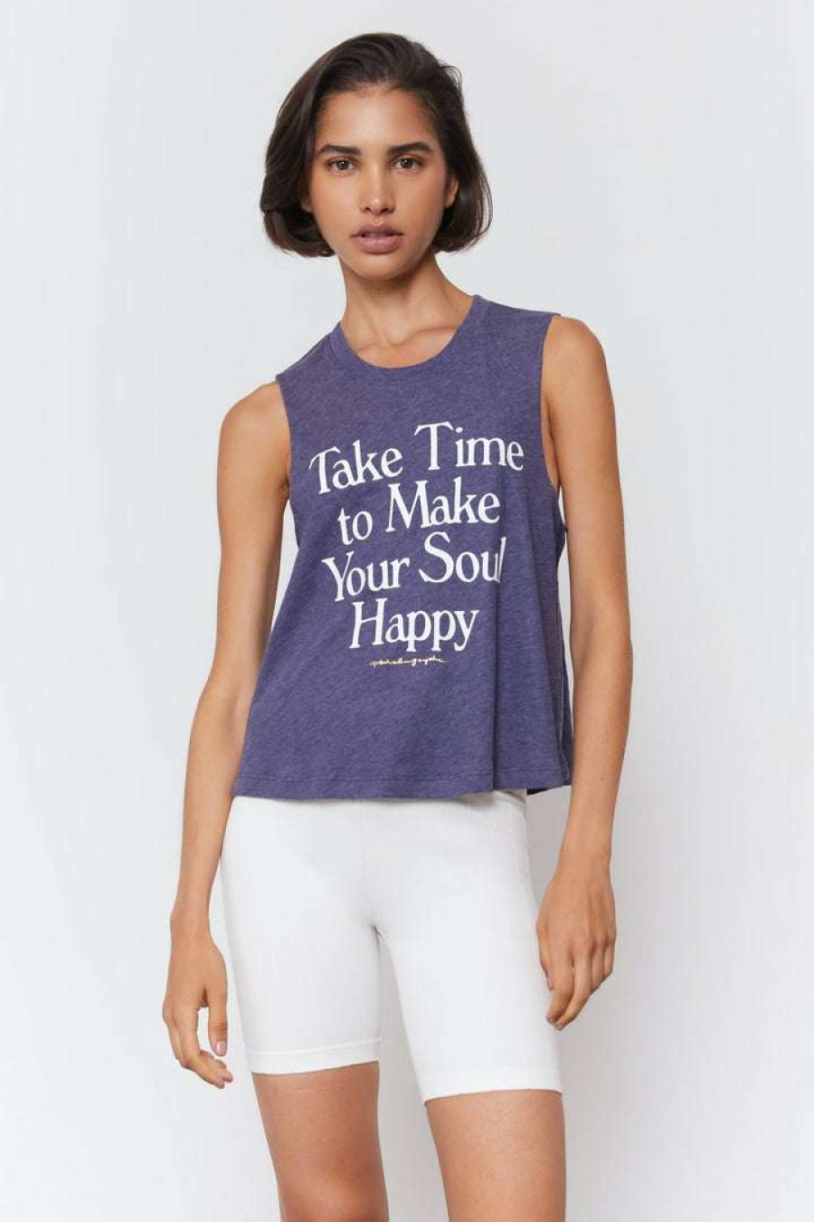 * Spiritual Gangster Take Time Crop Tank