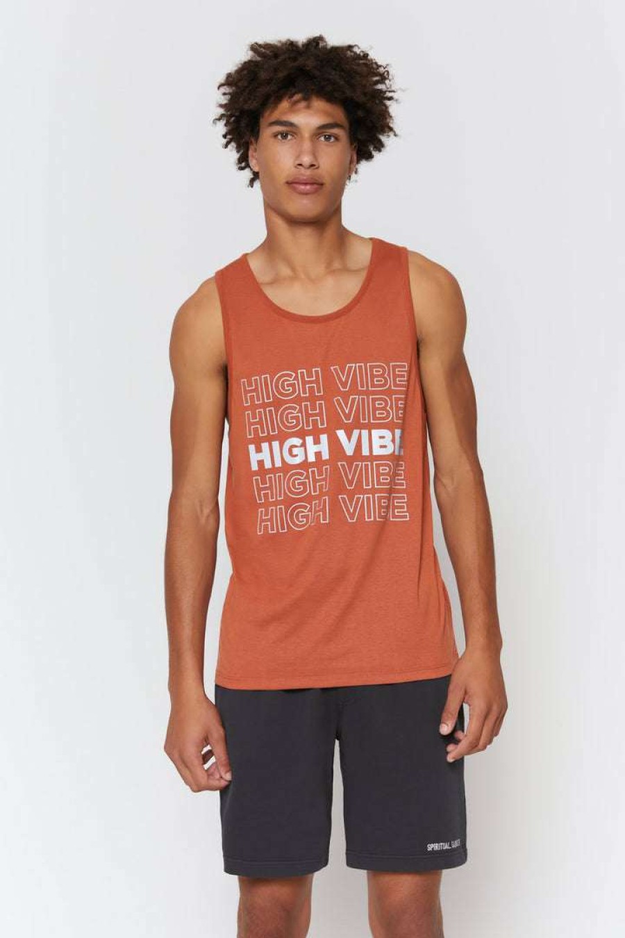 * Spiritual Gangster High Vibe Surf Tank Graphic Shop