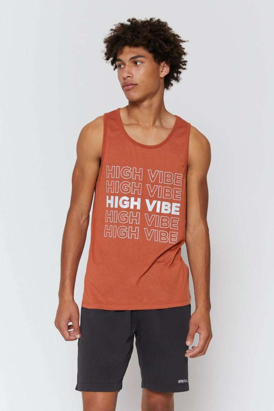 * Spiritual Gangster High Vibe Surf Tank Graphic Shop