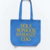 * Spiritual Gangster Graphic Shop Hola Canvas Tote